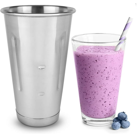 EHOMEA2Z Malt Cup Stainless Steel Ice Cream Milkshake Commercial Grade 30 oz (6)