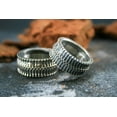 thumbnail image 4 of Roarsilver Spine Pattern 925 Sterling Silver Gothic Ring | 10, 4 of 5