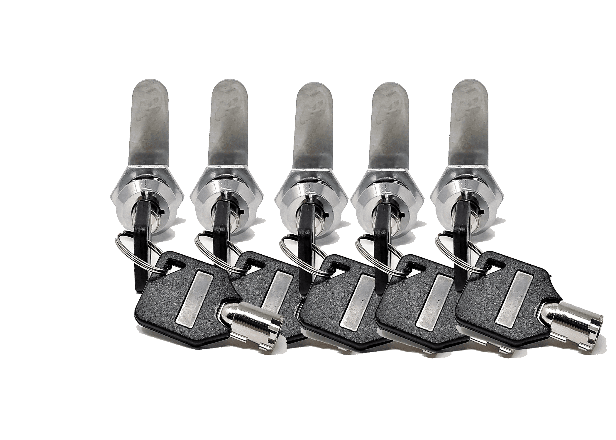 Tubular Key Lock Pack of 5 Keyed Alike