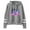 Gray, variant on Split Fiction Hoodie without pocket women's men's fashion trend long sleeved hooded sweatshirt