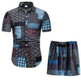 thumbnail image 1 of Men‘s Summer 2-Piece Beach Printed Short Sleeve Shirts & Shorts Pants Sets Note Please Buy One Or Two Sizes Larger, 1 of 3