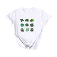 thumbnail image 1 of Timegard Haut de la Saint-Patrick pour Femmes Manches Courtes Graphique Cœur Confortable T-Shirt Décontracté, 1 of 6