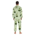 thumbnail image 7 of 1 Piece Adult Onesie Pajamas Cozy & Loose-Fit Sleepsuit Loungewear with Pockets Cute Frogs on Lily Pads X-Large, 7 of 7