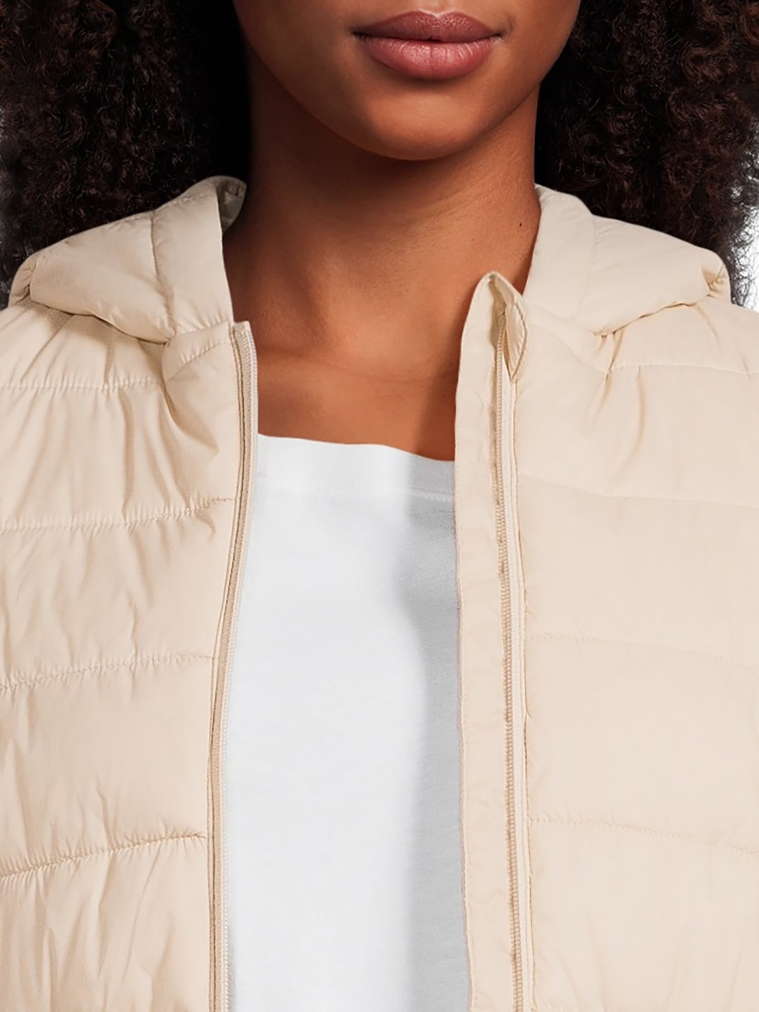 Swiss Tech Women's Hooded Vest with Cinched Waist, Sizes XS-3X