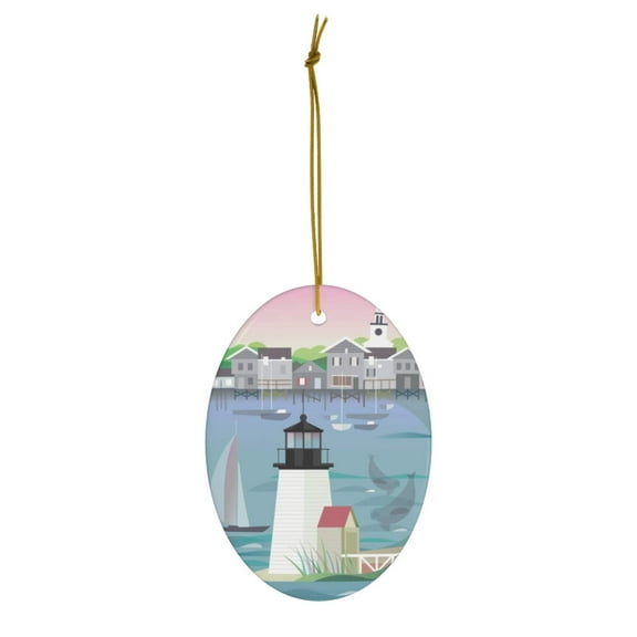 Nantucket Ceramic Ornament