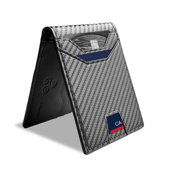 Billetera 7worldlet Synthra Ultra Leather con bloqueo RFID, delgada