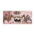 thumbnail image 3 of Puerta De Garaje Navideña Vista Nocturna Navideña Con Nieve Corona Navideña Puerta De Garaje Cubierta Cartel Grande Para Jardín De 6 X 13 Pies Invierno Interior Exterior Decoración Para Fiestas En P, 3 of 6