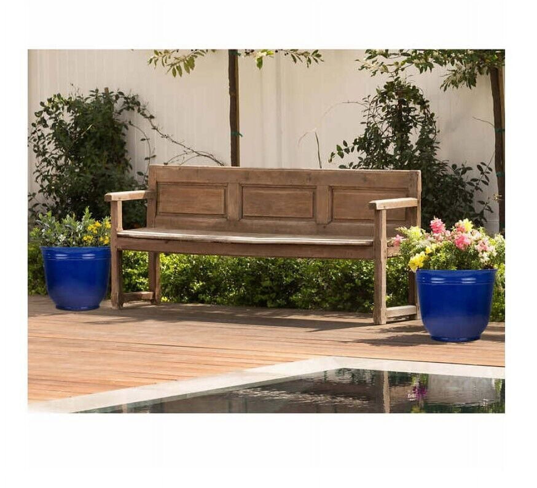 Trendspot 18" Theo Resin Planter 2 Pack, Blue - Lightweight Resin Planters