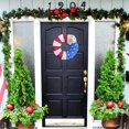 thumbnail image 3 of Independence Day Red And White And Blue Hawks Decorative Wreath, 3 of 5