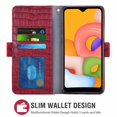 thumbnail image 1 of Case for Galaxy A01 Core, Leather Case for Samsung Galaxy A01 Core, Wallet, Scratch-Resistant Magnetic Cell Phone Pocket with Card Slot, Red, 1 of 7