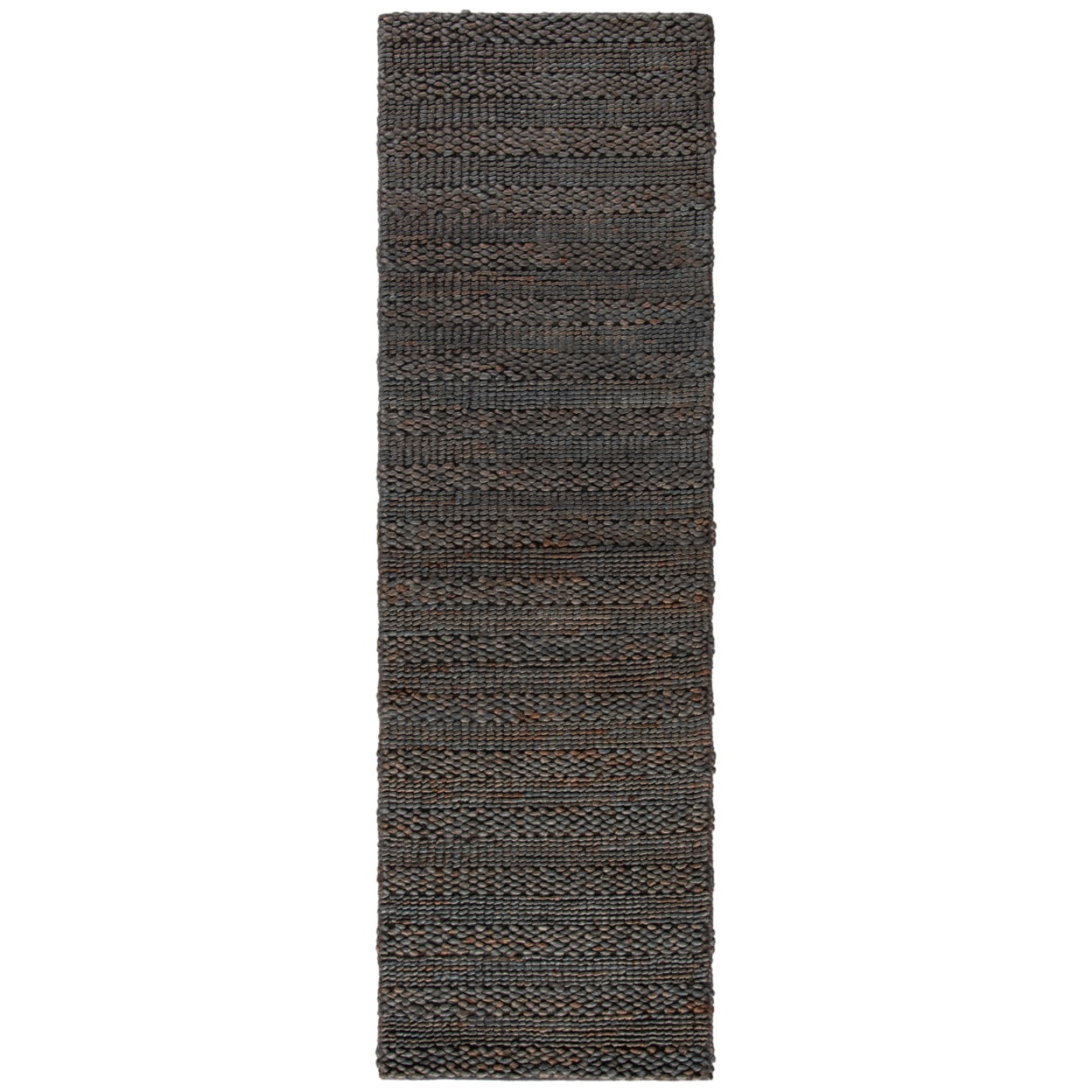 SAFAVIEH Natural Fiber Henrika Braided Area Rug, Charcoal, 6' x 6' Square