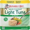 (2 pack) (2 Pack) BUMBLE BEE Family Size Light Tuna Pouch, Tuna Fish, High Protein Food, Keto, 10 Ounce Pouch