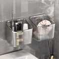 thumbnail image 6 of Daiosportswear 1PC Bathroom Storage Box Storage Box Wall-mounted Cosmetics Storage Box Wash Basin Transparent Storage Tube, 6 of 6