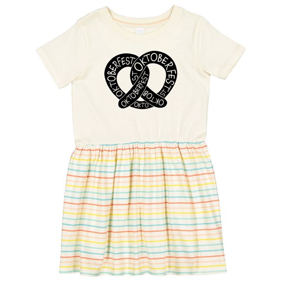 Inktastic Oktoberfest Pretzel Girls Toddler Dress