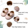 thumbnail image 4 of Infant Baby Girls Mary Jane Flats Non Slip Soft Sole Princess Wedding Dress Shoes 0-6 months 11cm, 4 of 4