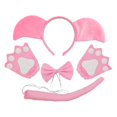 thumbnail image 3 of Conjunto de disfraz de animal, decoración, accesorios adorables para disfraces y representaciones de de máscaras Conjunto de 3 piezas con guantes, 3 of 9