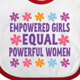 thumbnail image 4 of Inktastic Empowered Girls Equal Powerful Women Girls Baby Bib, 4 of 4