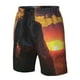 thumbnail image 4 of Balery Sunset Western Cowgirl Traje de Baño Estilo Hawaiano para Hombre, Shorts de Secado Rápido con Bolsillos-X-Large, 4 of 6