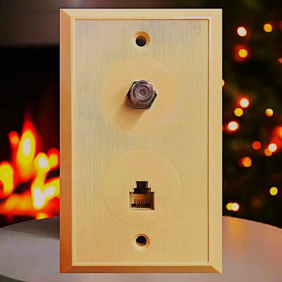 R.J. Enterprises - TV & Phone Wall Plate