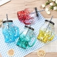 thumbnail image 4 of Yisang Halloween Gradient Colored Glass Cup With Transparent Lid And Straw Cup, 4 of 5