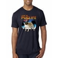 thumbnail image 2 of Wild Bobby, Cute Pug Life Living, Animal Lover, Men Premium Tri Blend Tee, Vintage Navy, XX-Large, 2 of 4