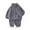 Grey, variant on REDARER Winter Girls Pajama Two Piece Outfit Cozy Flannel Thermal Loungewear for Toddler and Kid Sleepwear,Kids Clothing,Size:3-4 Years