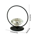thumbnail image 3 of Steadline Modern Iron Candle Holder with Minimalist Design - Elegant Living Room Decoration for Romantic Ambiance Creation, 3 of 6