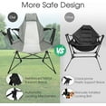 thumbnail image 3 of Villeston Hammock Camping Chair (2Pcs) - Portable with Stand and Storage Bag, Foldable for Lawn Gray, 3 of 7