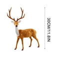 thumbnail image 5 of CuiLiyq Plastic Christmas Deer Figurines, Simulated Standing Ornament Of Spotted Deer, Tabletop Ornaments for Cabinet Mantel Shelves Fireplace Home Decor (11.8 Inch), 5 of 8