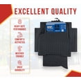 thumbnail image 2 of Black Heavy Duty Truck Floor Mats, Liners Compatible w/ VNL 300, 430, 630, 670, 730, 780 2004-2018, VT Models 2006-2010 - Latex, Rubber, 3-Pcs Set, 2 of 9