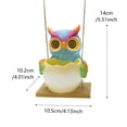 thumbnail image 2 of Tumotour Colorful Owl Basket Flowerpot Garden Railing Hanging Flowerpot Planting Pot, 2 of 10