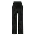 thumbnail image 6 of HAiming Women Velvet Wide Leg Pants Trendy Velour High Elastic Waisted Palazzo Pants Plus Size Loose Lounge Trousers, 6 of 6