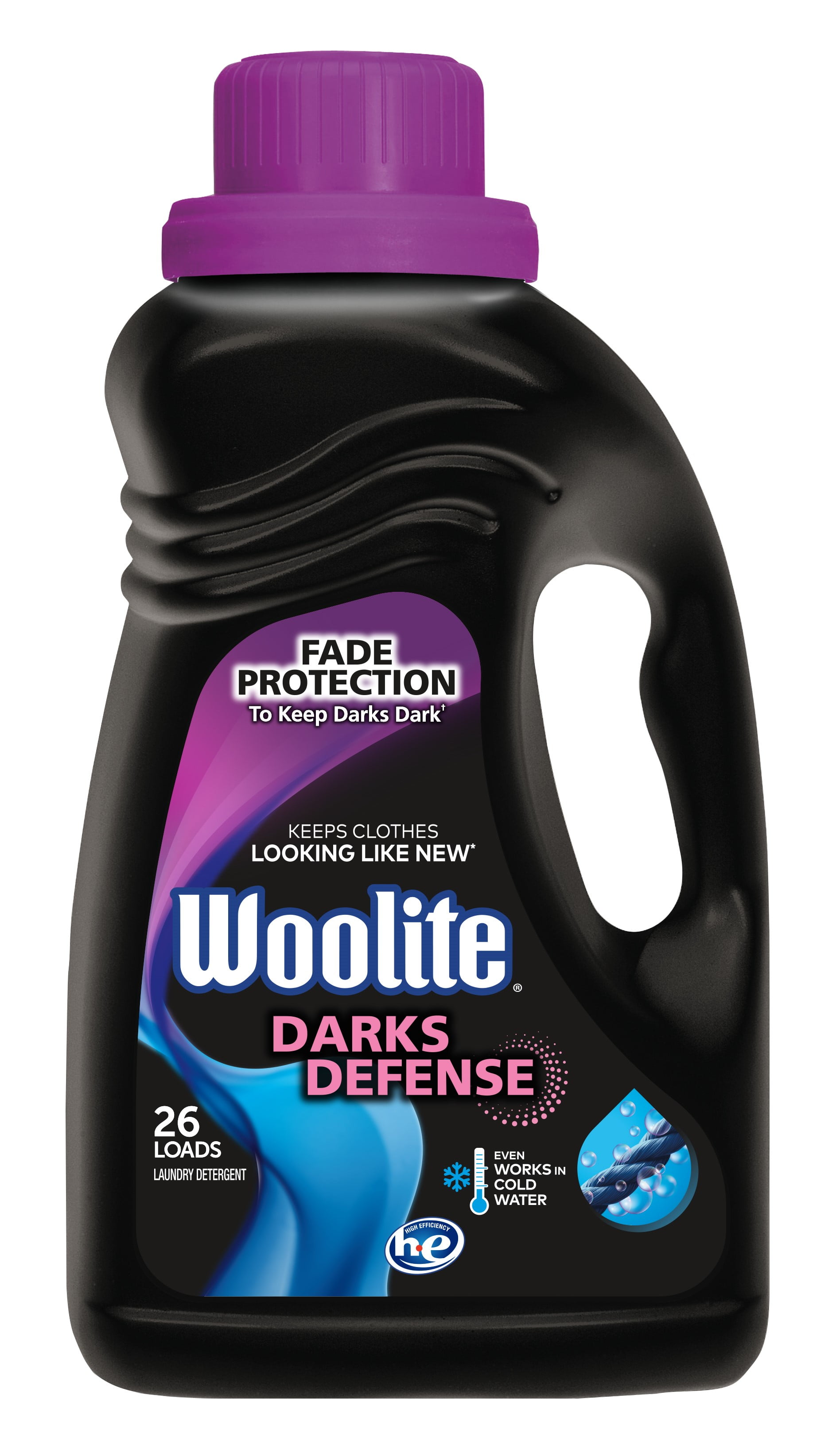 Woolite Darks Defense Liquid Laundry Detergent, 26 Loads, 40 Fl Oz, HE & Regular Washers, Packaging May Vary