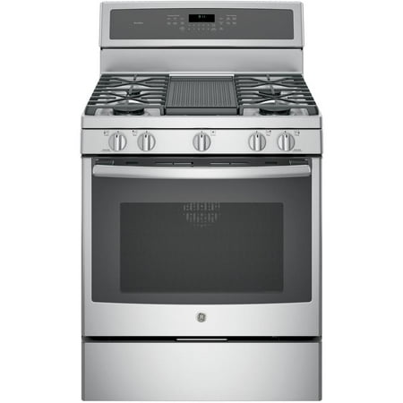 5 Burner Convection Gas Range - PGB911ZEJSS 30 Freestanding Gas Range with with 5.6 cu. ft. Capacity 5 Burners Edge-To-Edge Cooktop Convection Self-Clean and Electronic Touch Controls in Stainless Steel