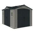 thumbnail image 4 of Duramax 10.5 x 8 Apex Pro Plastic Vinyl Storage Shed w/Foundation, 2 windows & side door, 4 of 12