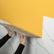 Palisade 23.2in x 11.1in Vinyl Wall Tile Shower Kit in Carrara Marble