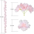 thumbnail image 3 of 2 Pack Artificial Cherry Blossom Garland Hanging Vine Faux Cherry Blossom Flowers Garland for Home Garden Wedding Party Decor,Champagne, 3 of 5