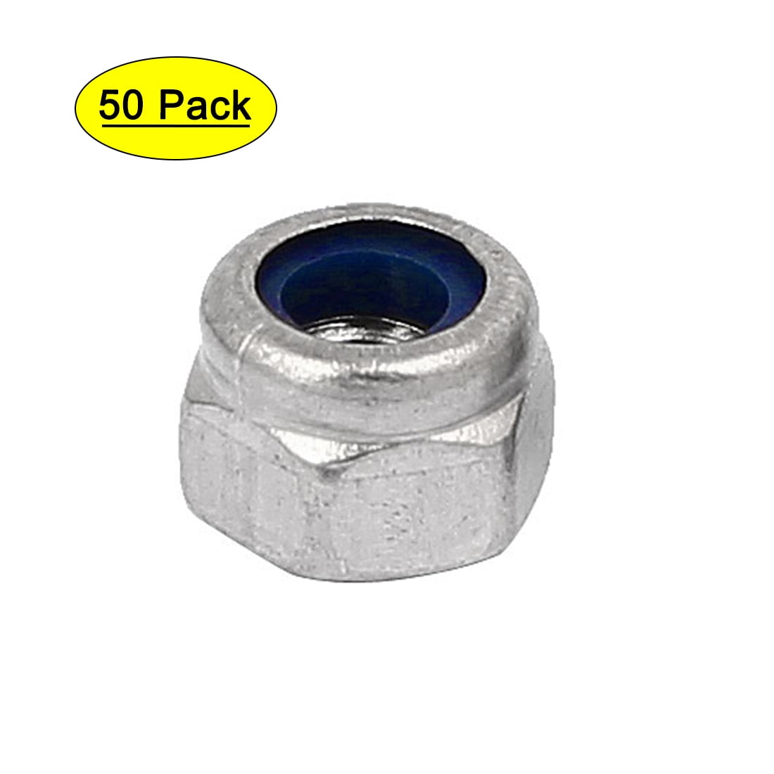 Nylon Insert Flange Lock Nut 304 Stainless Steel Grade 2 Metric Coarse For Bolts 