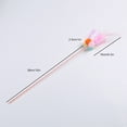 thumbnail image 4 of Cat Wand Pom Pom Faux Feather Funny Interactive Cat Toy Wand Kitten Teaser Wand, 4 of 10