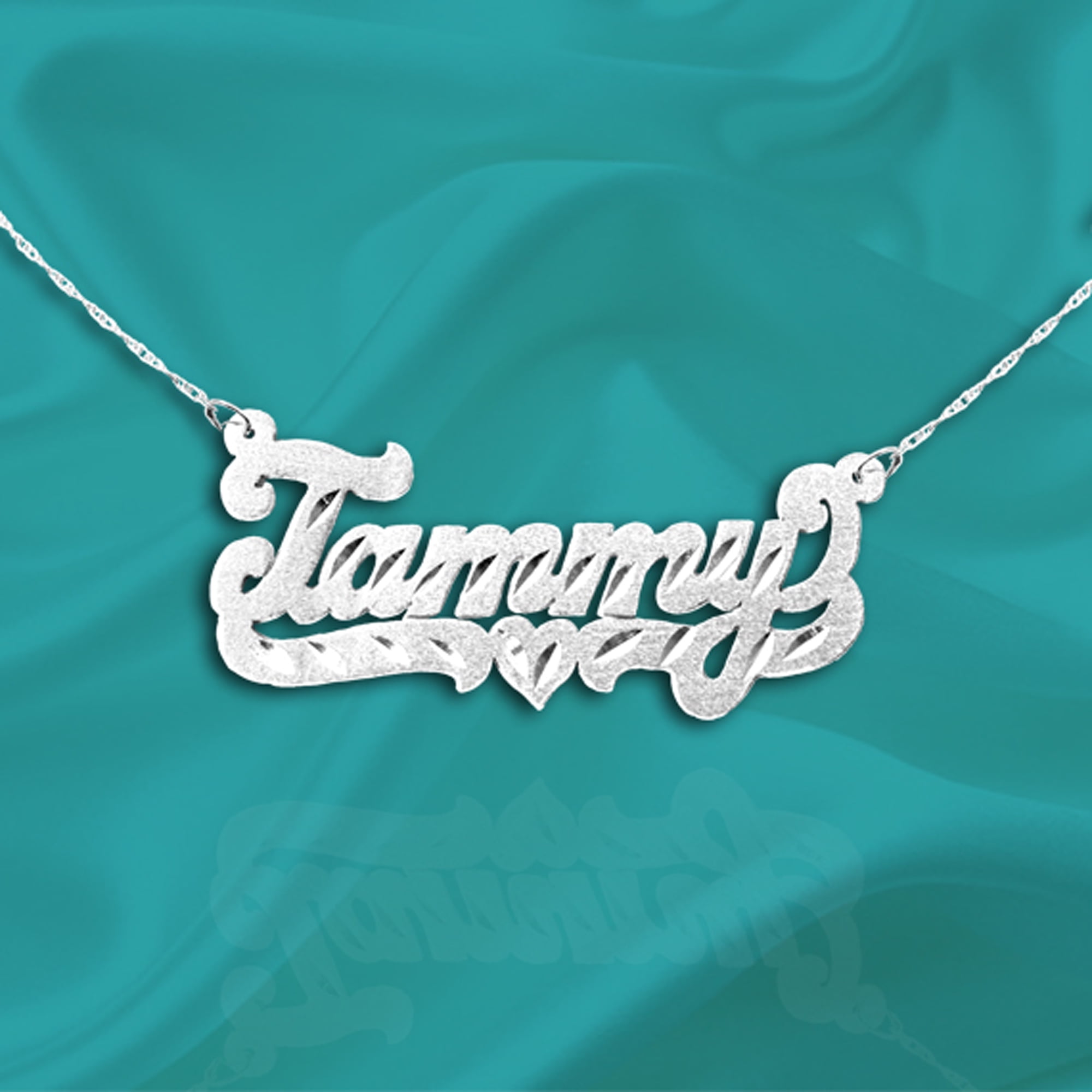 Sterling Silver Personalized Name Necklace with Name of Your Choice