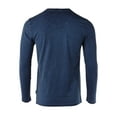 thumbnail image 2 of ZIMEGO Men’s Slim Fit Henley Shirt – Casual Textured Cotton Long Sleeve Crew Neck Fashion Athletic Fit T-Shirts Tee, 2 of 6