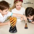 thumbnail image 4 of Fidget Toy 3D Imprimió El Paso Del Alivio Tensión Juguete Cono Espiral A Través La Pirámide, 4 of 9