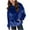 Blue, variant on Mercatoo Girls Oversized Ho𝐨die Sweatshirts Velour Casual Long Sleeve Cute Lightweight Pullover Tops with Pocket Kids Solid Sweatshirt