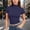 07-Dark Blue, variant on Women's Mock Neck Short Sleeve T-Shirt Slim Fit Stretchy Breathable Basic Layering Fitted Casual Tee Top 17-Orange XL