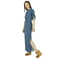 thumbnail image 2 of Bimba Women Long Maxi Day Dress Rayon Gown With Side Slit Summer Clothing, 2 of 6