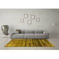 thumbnail image 3 of Ahgly Company Indoor Round Persian Yellow Bohemian Area Rugs, 3' Round, 3 of 4