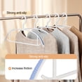 thumbnail image 2 of Pebbuoy 5Pcs Coat Hangers Thick Large Structure Great Load Bearing Anti-scratch Seamless Wet Dry Dual Use Pants Hangers, 2 of 8