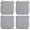 Grey-1, variant on Dining Chair Cushions 2 Pack, Thick Chairs Pads for Indoor Kitchen Room - Washable, Non-Slip Memory Foam Seat Cushion with Ties, 16.5"x16.5"x 3.5", Set of 2, Wine New