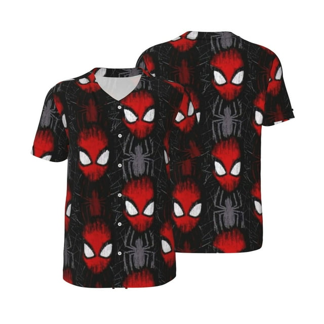 Spider-Man Men's Short Sleeve Baseball T-Shirt