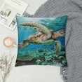 thumbnail image 2 of GOSMITH  Sea Turtle Body Pillow Cover Coastal Ocean Nautical Animal Underwater Marine Aqua Blue Case Protector with Zipper Decorative Soft Large Cases Covers Cushion for Bed,Couch, 2 of 5